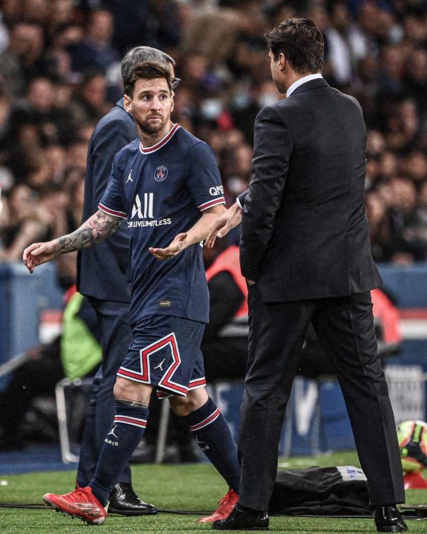 Leo Messi substitution PSG